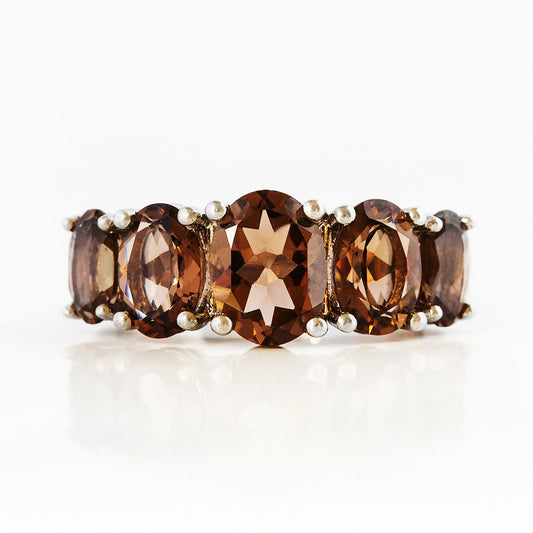 The Smoky Quartz Queen Ring