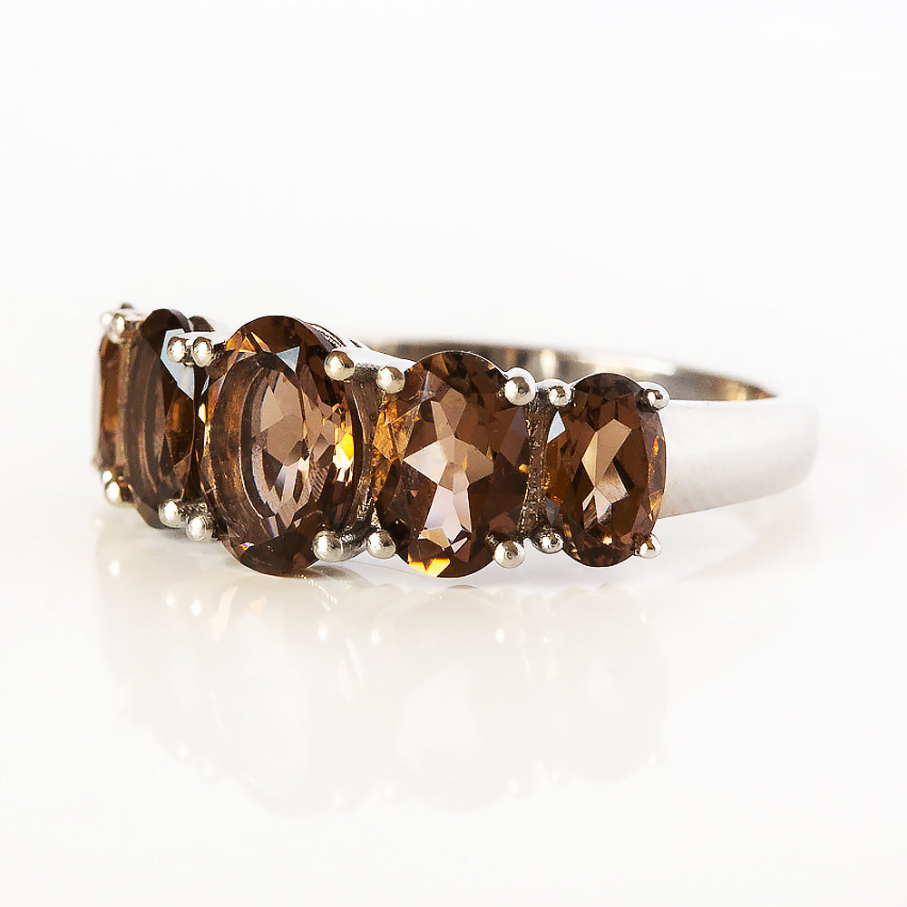 The Smoky Quartz Queen Ring