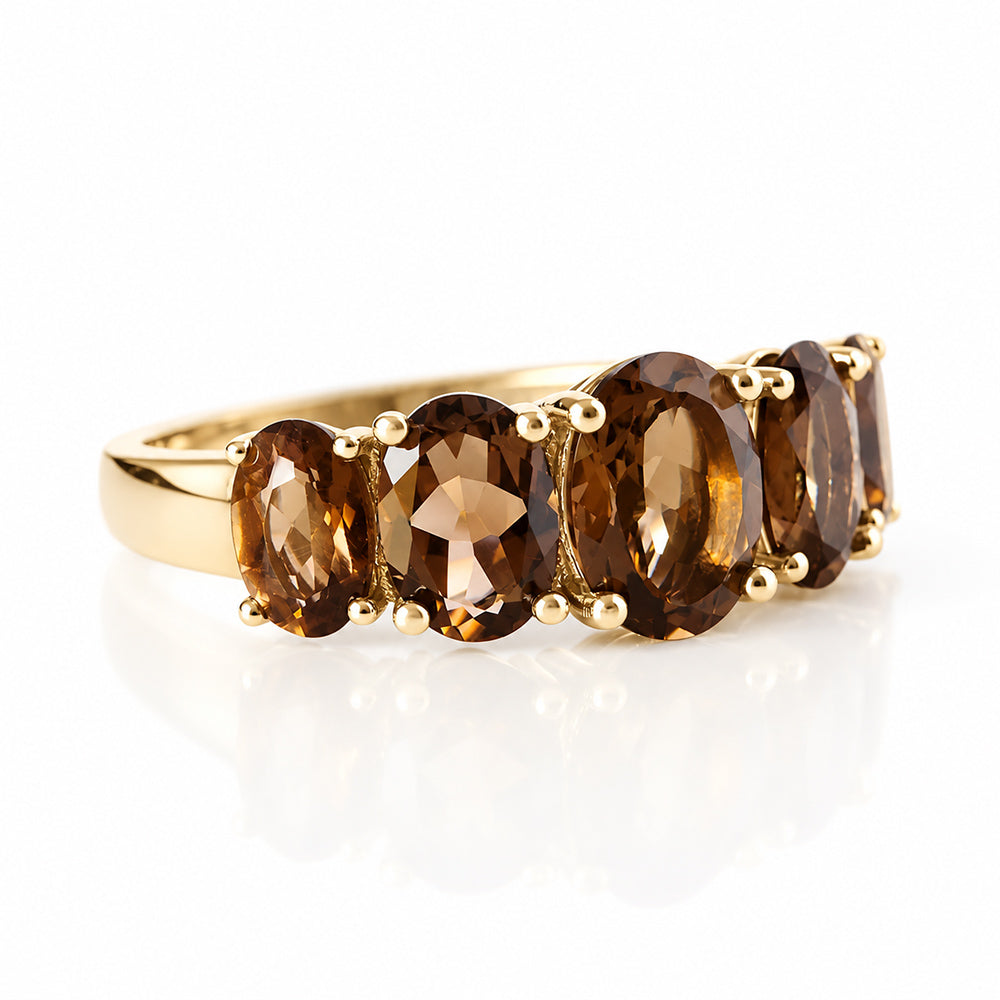 The Smoky Quartz Queen Ring - Victoria's Jewellery