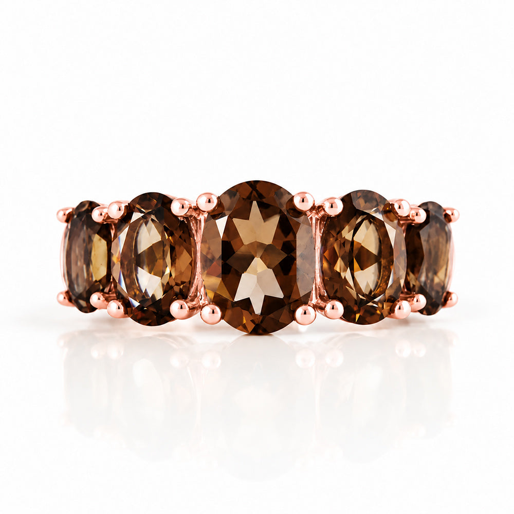 The Smoky Quartz Queen Ring - Victoria's Jewellery