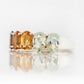 Arabella Autumn, an Oval cut Half Eternity Ring