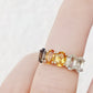 Arabella Autumn, an Oval cut Half Eternity Ring