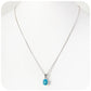 Oval cut Swiss Blue Topaz Pendant
