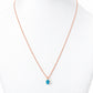 Luna, Oval cut Swiss Blue Topaz Pendant - 7x5mm - Victoria's Jewellery