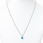 Luna, Oval cut Swiss Blue Topaz Pendant - 7x5mm - Victoria's Jewellery