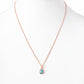 Infinity, Swiss Blue Topaz Pendant - 7x5mm