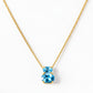 Georgie, Swiss Blue Topaz Necklace