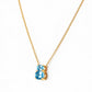 Georgie, Swiss Blue Topaz Necklace