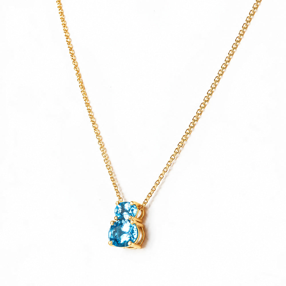 Georgie, Swiss Blue Topaz Necklace