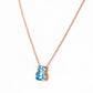 Georgie, Swiss Blue Topaz Necklace