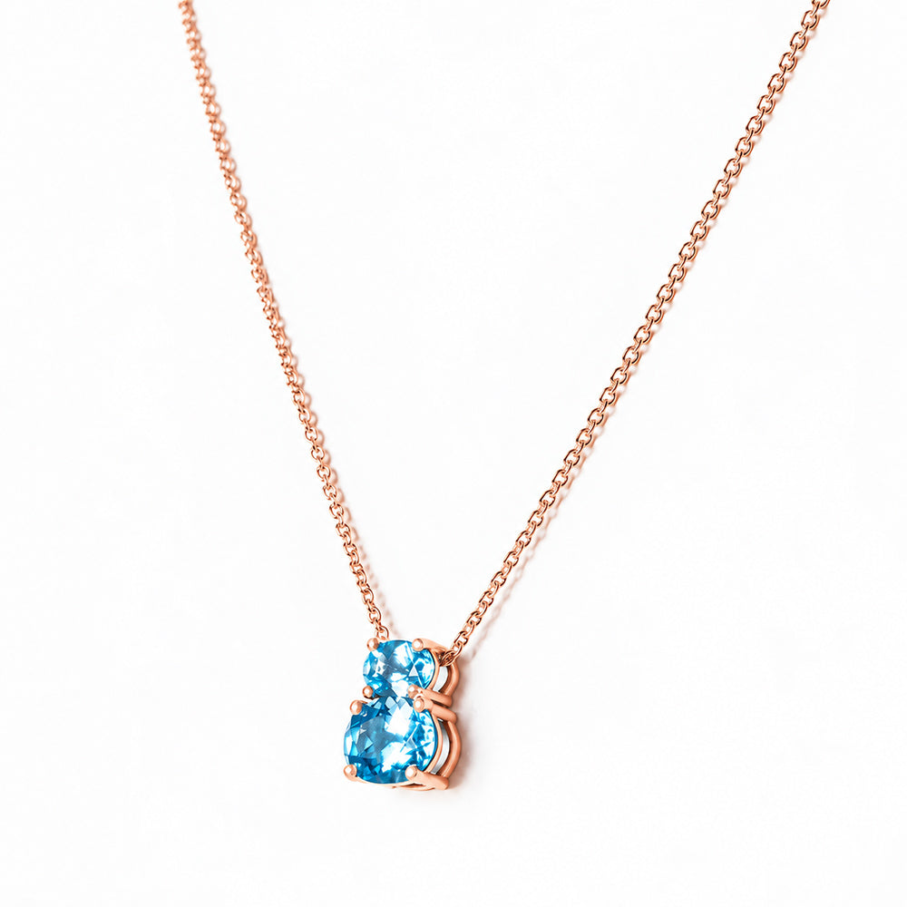 Georgie, Swiss Blue Topaz Necklace