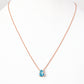 Georgie, Swiss Blue Topaz Necklace