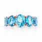 The Swiss Blue Topaz Queen Ring - Victoria's Jewellery