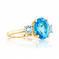 Hallie, Swiss Blue and Sky Blue Topaz Ring - Victoria's Jewellery