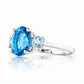 Hallie, Swiss Blue and Sky Blue Topaz Ring - Victoria's Jewellery