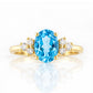 Este, Swiss Topaz and Lab Diamond Ring - Victoria's Jewellery