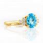 Este, Swiss Topaz and Lab Diamond Ring - Victoria's Jewellery