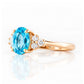 Este, Swiss Topaz and Lab Diamond Ring - Victoria's Jewellery