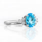 Este, Swiss Topaz and Lab Diamond Ring - Victoria's Jewellery