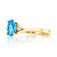 Georgie, Swiss Blue Topaz and Diamond Ring - Victoria's Jewellery