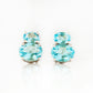 Georgie, Swiss Blue Topaz Stud Earrings