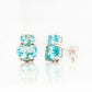 Georgie, Swiss Blue Topaz Stud Earrings