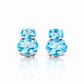 Georgie, Swiss Blue Topaz Stud Earrings