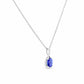 The Infinity Pendant with Tanzanite and Diamonds - 7x5mm