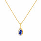 The Infinity Pendant with Tanzanite and Diamonds - 7x5mm