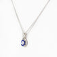 The Infinity Pendant with Tanzanite and Diamonds - 7x5mm