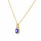 The Infinity Pendant with Tanzanite and Diamonds - 7x5mm