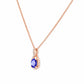 The Infinity Pendant with Tanzanite and Diamonds - 7x5mm