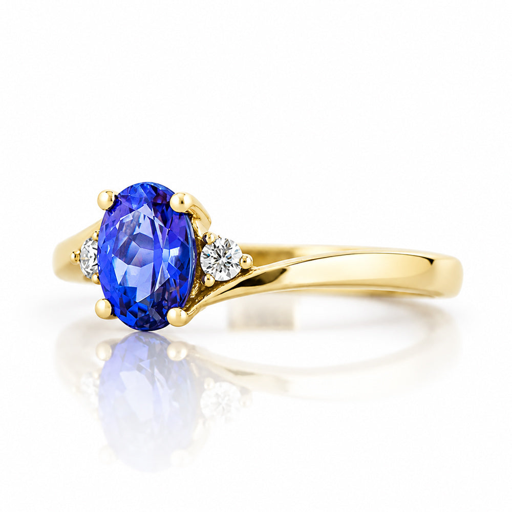 Georgie, Tanzanite and Diamond Ring - Victoria's Jewellery