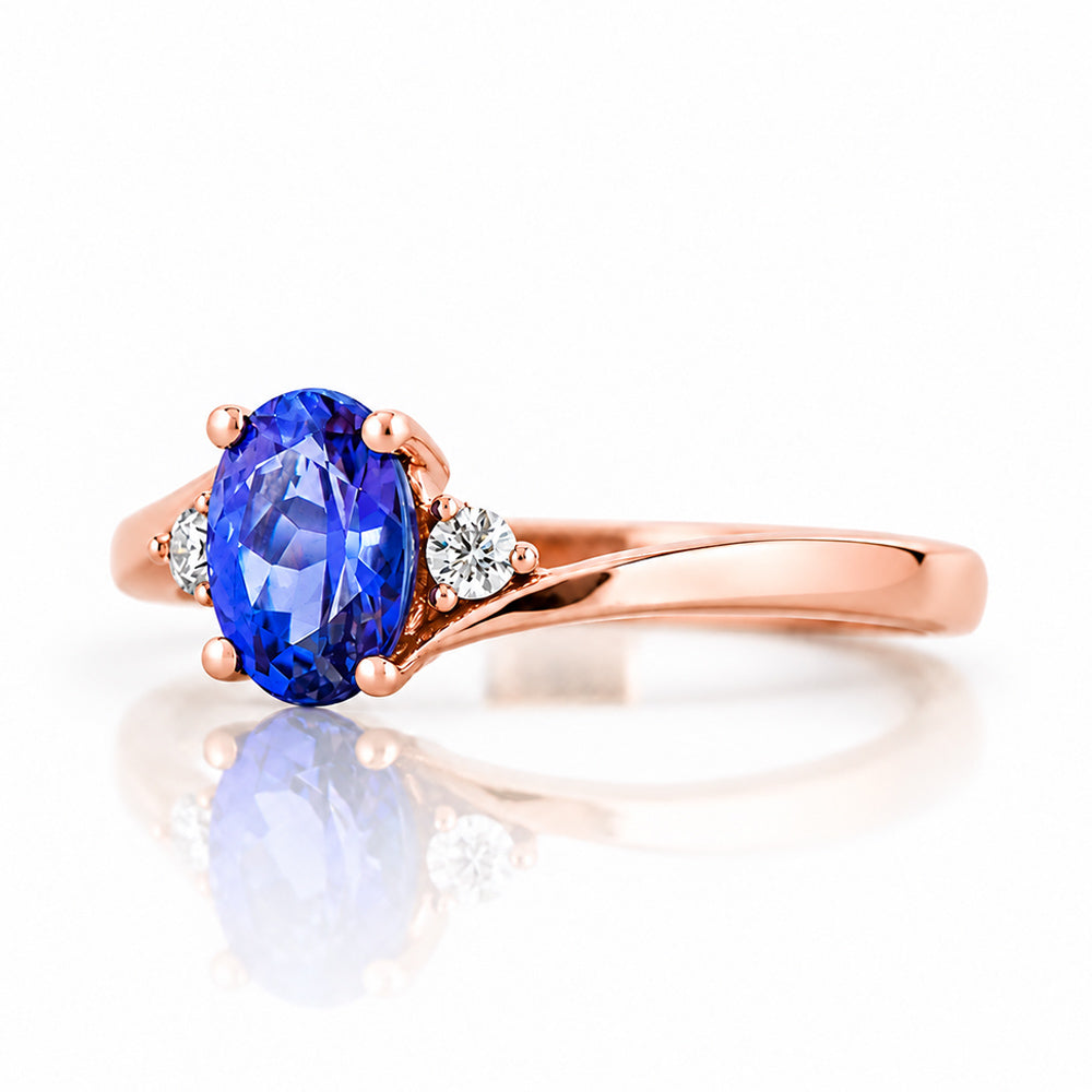 Georgie, Tanzanite and Diamond Ring - Victoria's Jewellery