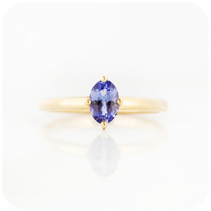 Tamsin, a Tanzanite Solitaire Ring