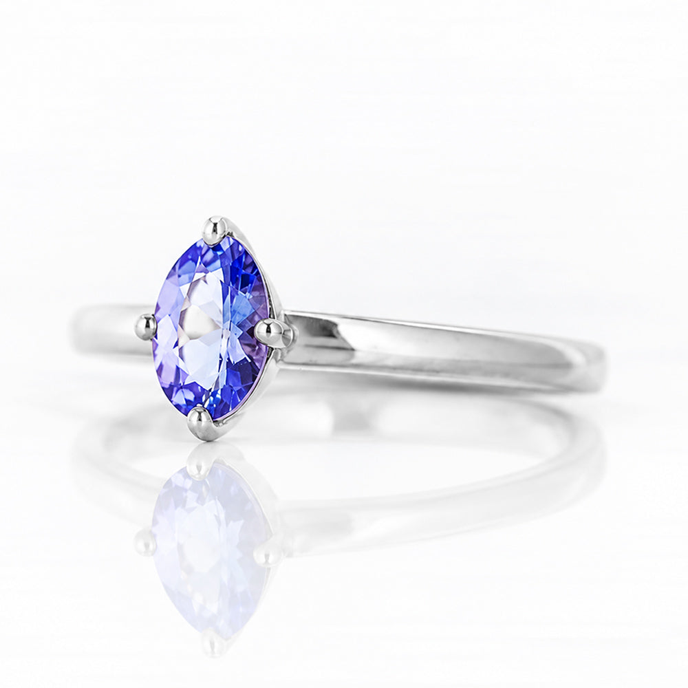 Tamsin, a Tanzanite Solitaire Ring - Victoria's Jewellery