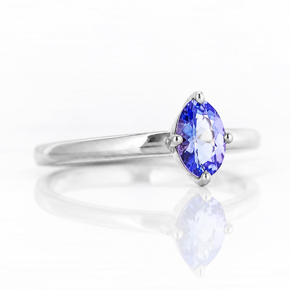 Tamsin, a Tanzanite Solitaire Ring - Victoria's Jewellery