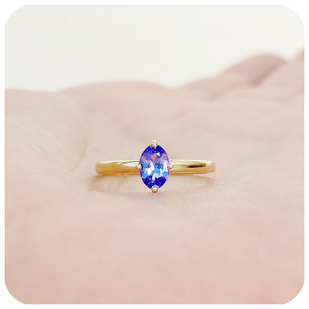 Tamsin, a Tanzanite Solitaire Ring
