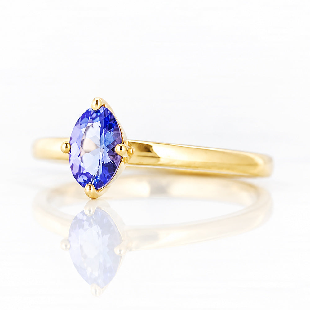 Tamsin, a Tanzanite Solitaire Ring - Victoria's Jewellery