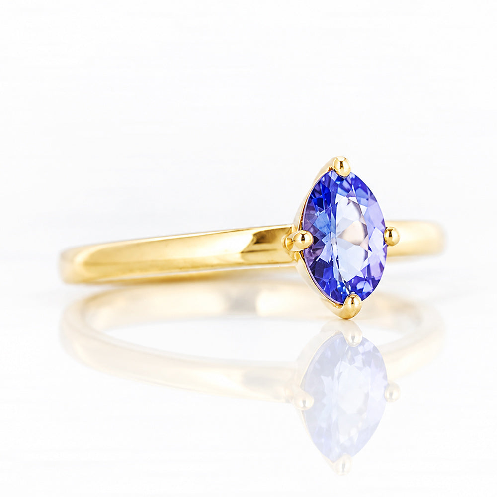 Tamsin, a Tanzanite Solitaire Ring - Victoria's Jewellery