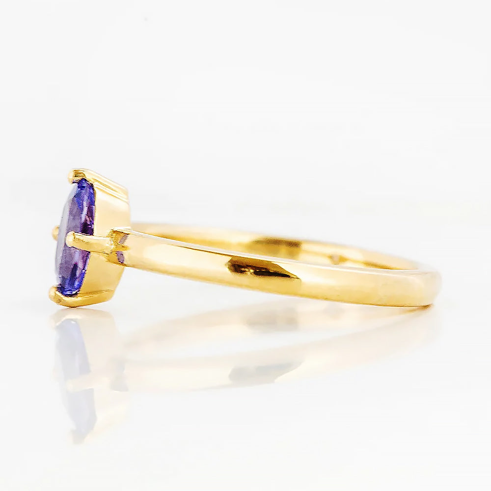 Tamsin, a Tanzanite Solitaire Ring - Victoria's Jewellery