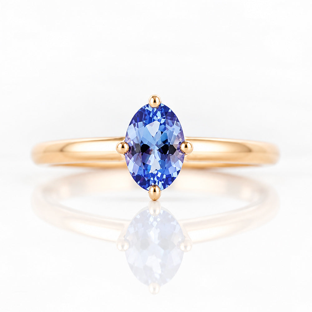 Tamsin, a Tanzanite Solitaire Ring - Victoria's Jewellery