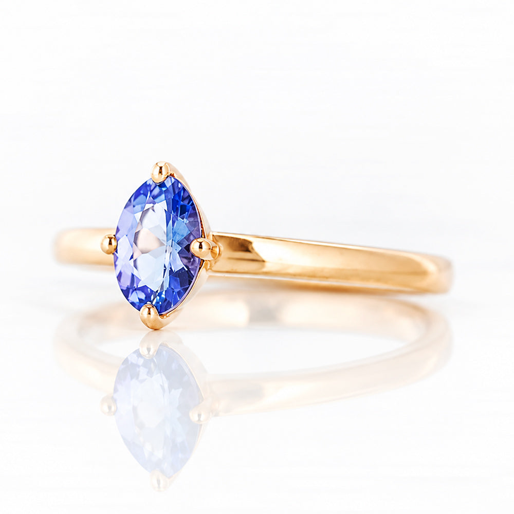 Tamsin, a Tanzanite Solitaire Ring - Victoria's Jewellery