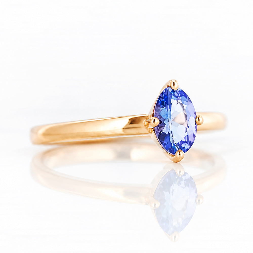 Tamsin, a Tanzanite Solitaire Ring - Victoria's Jewellery