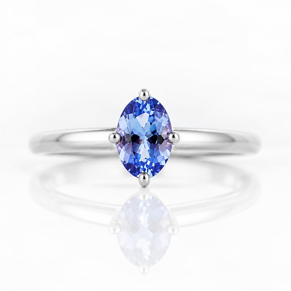 Tamsin, a Tanzanite Solitaire Ring - Victoria's Jewellery