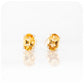 Oval cut yellow Citrine Stud Earring - Victoria's Jewellery