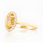 Tilana, an Oval cut Yellow Diamond Halo Engagement Ring - 1.5ct