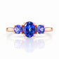 Lucy, a Tanzanite Trilogy Ring - Victoria's Jewellery