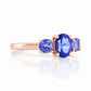 Lucy, a Tanzanite Trilogy Ring - Victoria's Jewellery