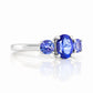 Lucy, a Tanzanite Trilogy Ring - Victoria's Jewellery